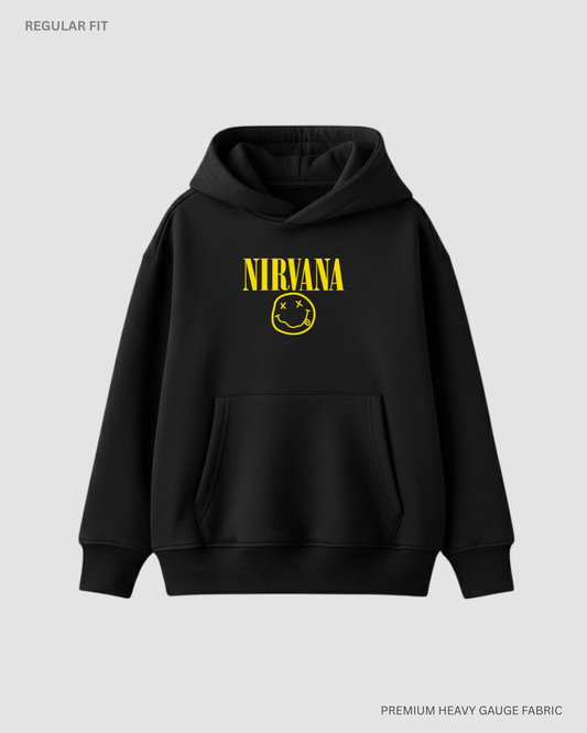 Nirvana Unisex Winter Hoodies Black