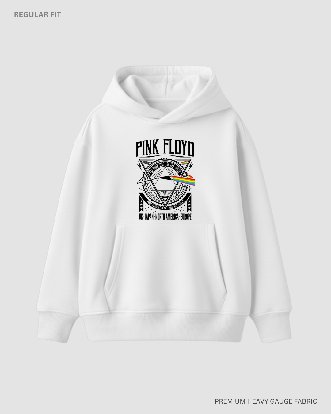 Pink Floyd Unisex Winter Hoodies White