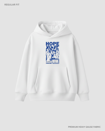 HOPE Unisex Winter Hoodie WHITE