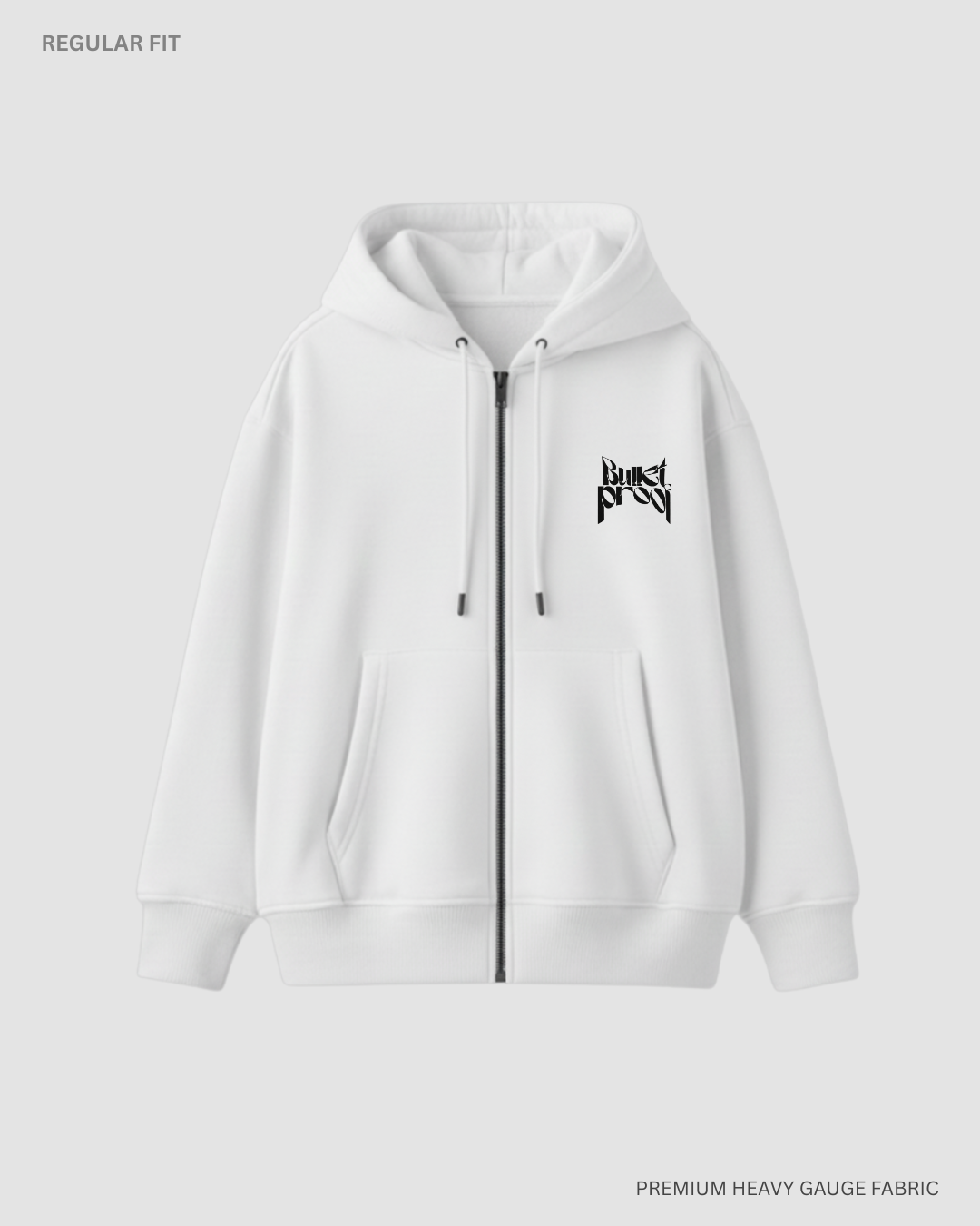 Bulletproof Unisex Winter Zipper Hoodie