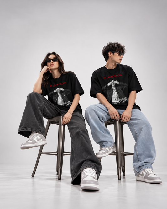 JK Jungkook French Terry Oversized T-Shirt | Antherr Core