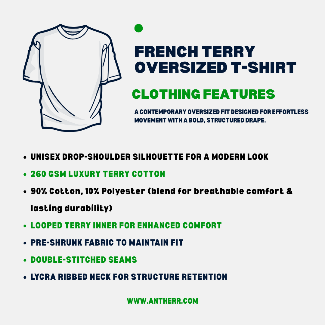 Chibi Arirang BTS Member Unisex French Terry Oversized T-Shirt | Antherr Core