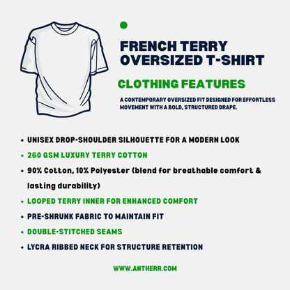 Chibi Arirang BTS Member Unisex French Terry Oversized T-Shirt | Antherr Core
