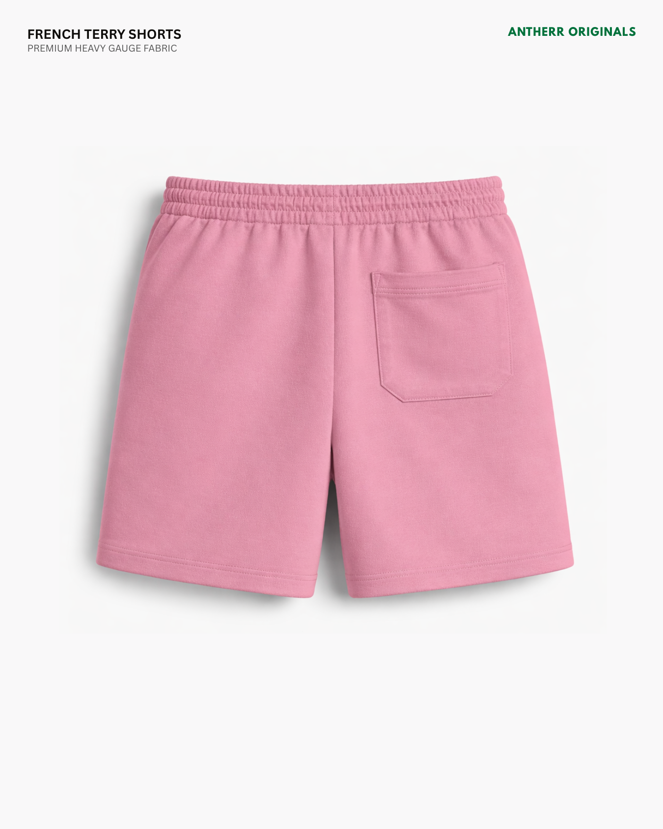 Flamingo Pink Unisex Everyday French Terry Shorts
