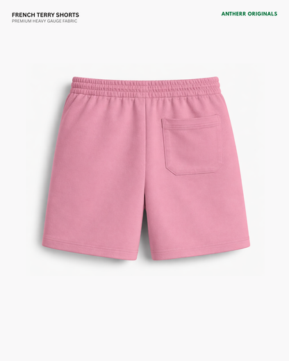 Flamingo Pink Unisex Everyday French Terry Shorts