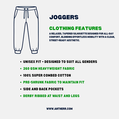 Black Unisex Everyday Joggers