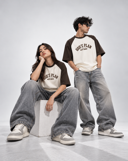 Gods Plan Unisex Raglan Oversized T-Shirt | Antherr Core