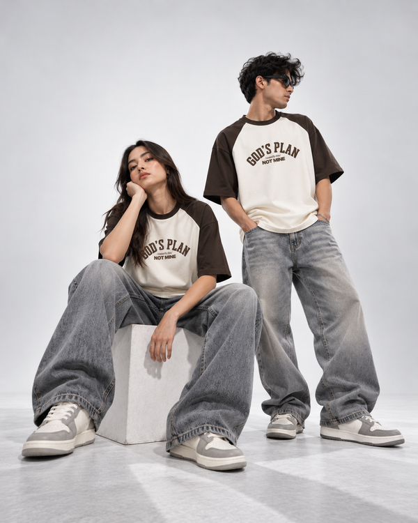 Gods Plan Unisex Raglan Oversized T-Shirt | Antherr Core
