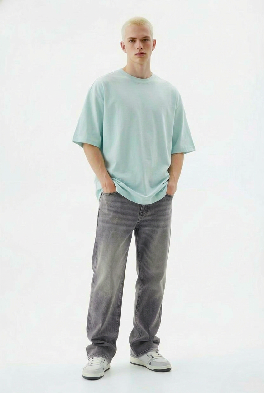 Basic Mint Unisex Oversized T-shirt | Antherr Originals