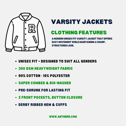 Arirang Bangtan Boys Unisex Varsity Jacket