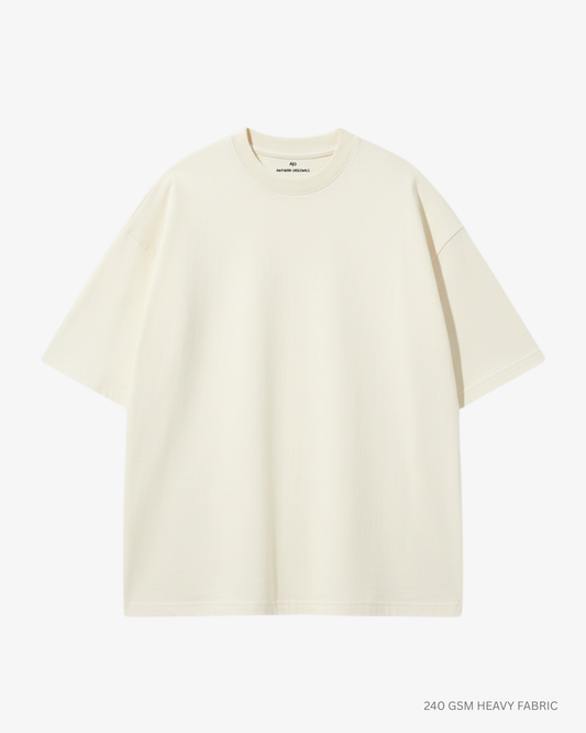 Basic Off White Unisex Oversized T-Shirt | Antherr Originals OFF-WHITE