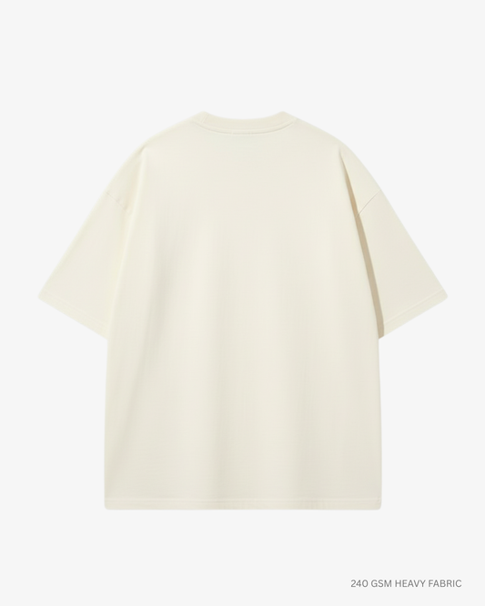 Basic Off White Unisex Oversized T-Shirt | Antherr Originals