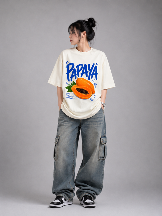 Papaya Unisex Oversized T-Shirt | Antherr Originals