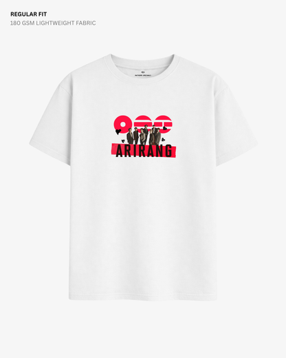 ARIRANG Regular Fit T-Shirt | Antherr Core White Cotton 180 GSM
