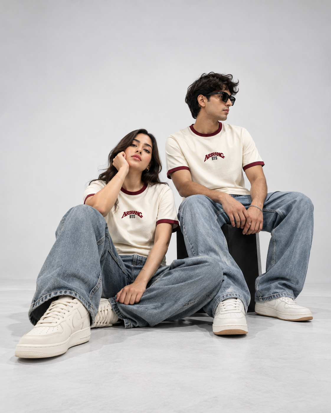 Arirang Embroidered Ringer Regular Fit T-Shirt | Antherr Core