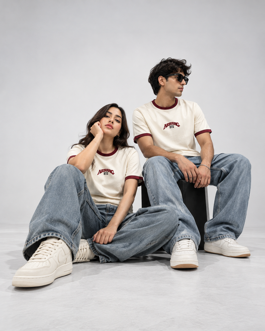 Arirang Embroidered Ringer Regular Fit T-Shirt | Antherr Core