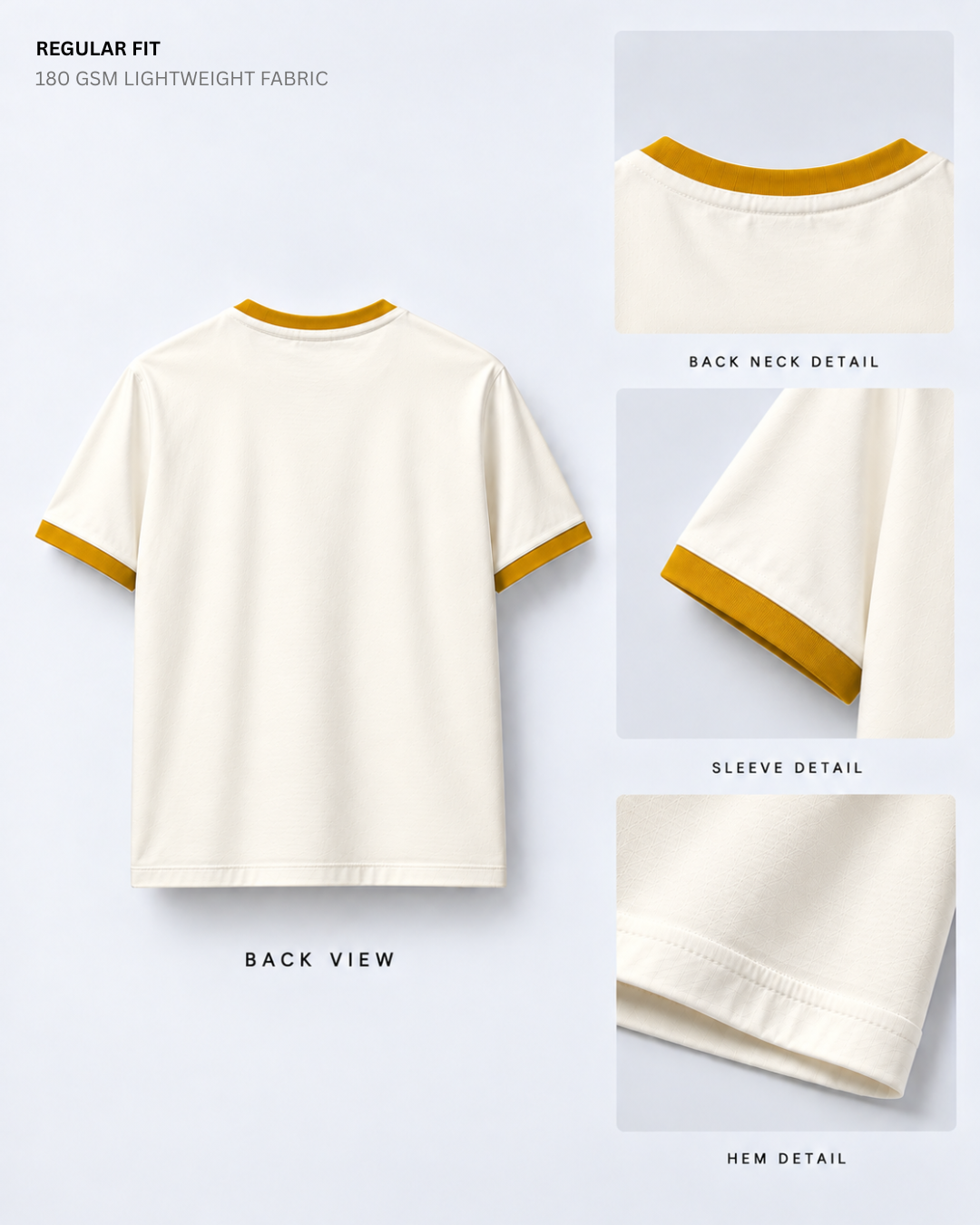 Into the Sun Embroidered Ringer Regular Fit T-Shirt | Antherr Core