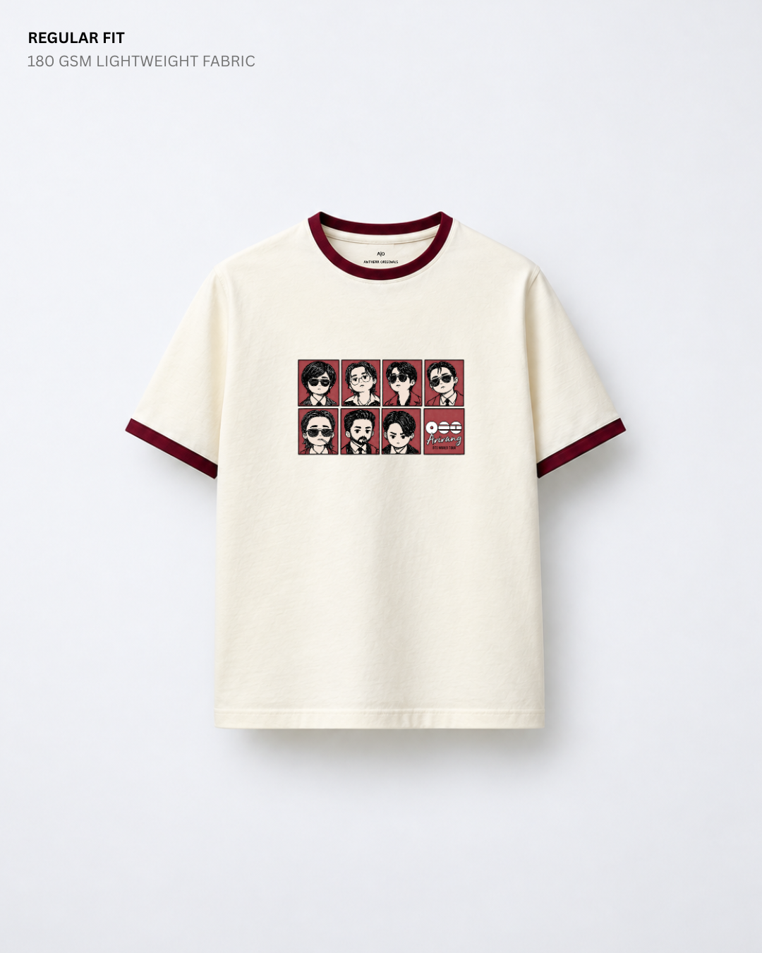 Chibi BTS 2.0 Arirang Ringer Regular Fit T-Shirt | Antherr Core
