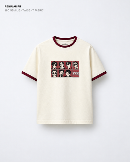 Chibi BTS 2.0 Arirang Ringer Regular Fit T-Shirt | Antherr Core