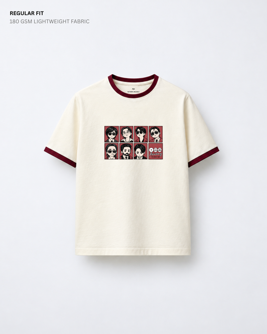 Chibi BTS 2.0 Arirang Ringer Regular Fit T-Shirt | Antherr Core