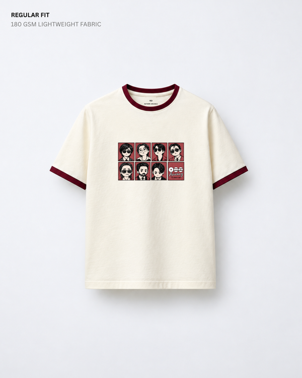 Chibi BTS 2.0 Arirang Ringer Regular Fit T-Shirt | Antherr Core