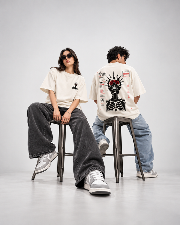 Spiked Crown Unisex French Terry Oversized T-Shirt | Antherr Originals