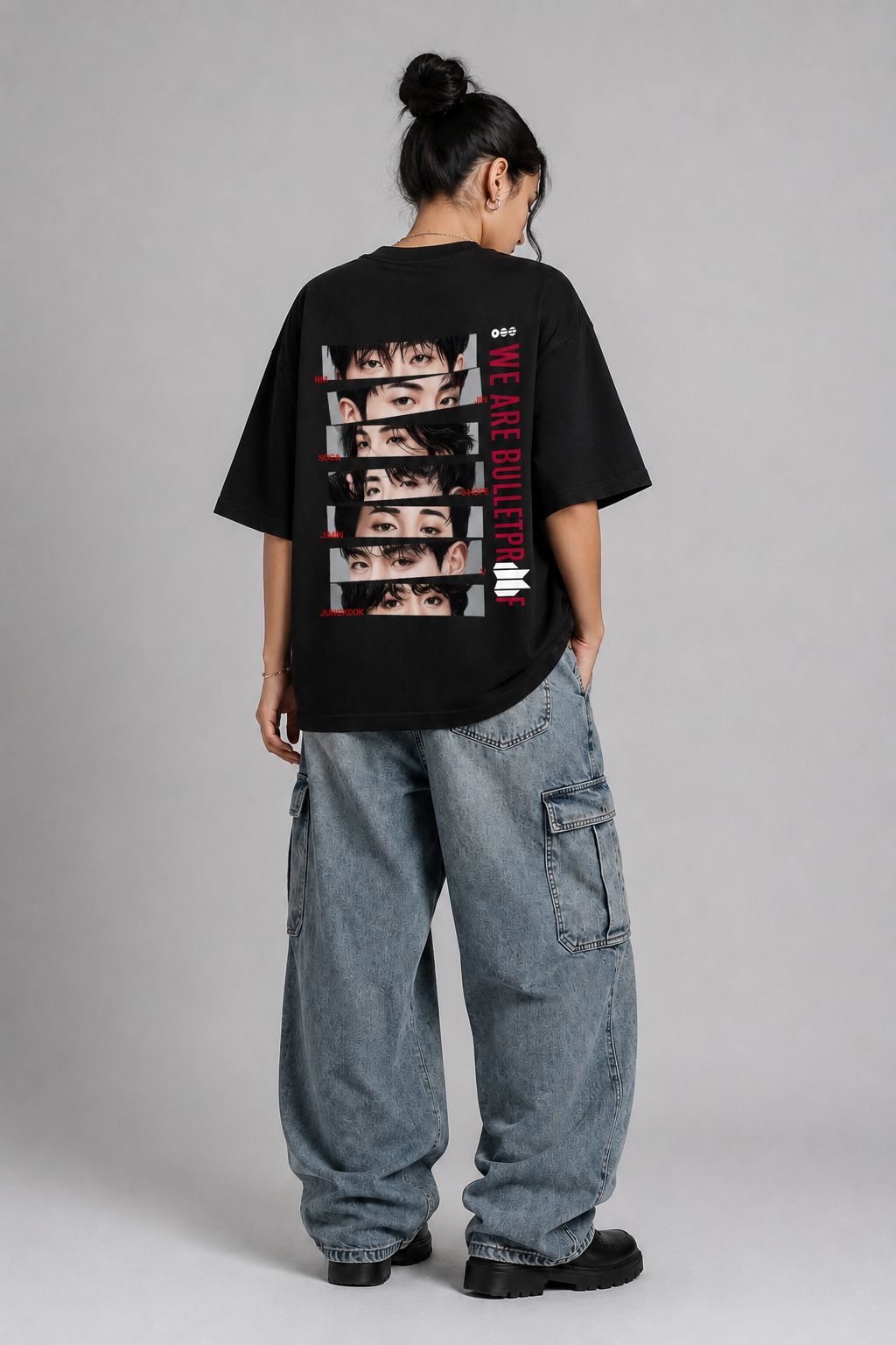 We Are Bulletproof French Terry Oversized T-Shirt | Antherr Core