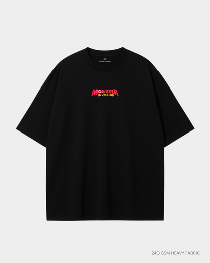 Monster Invasion Oversized T-Shirt for Men & Women | Antherr Originals