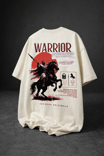 Warrior French Terry Oversized T-Shirt | Antherr Originals