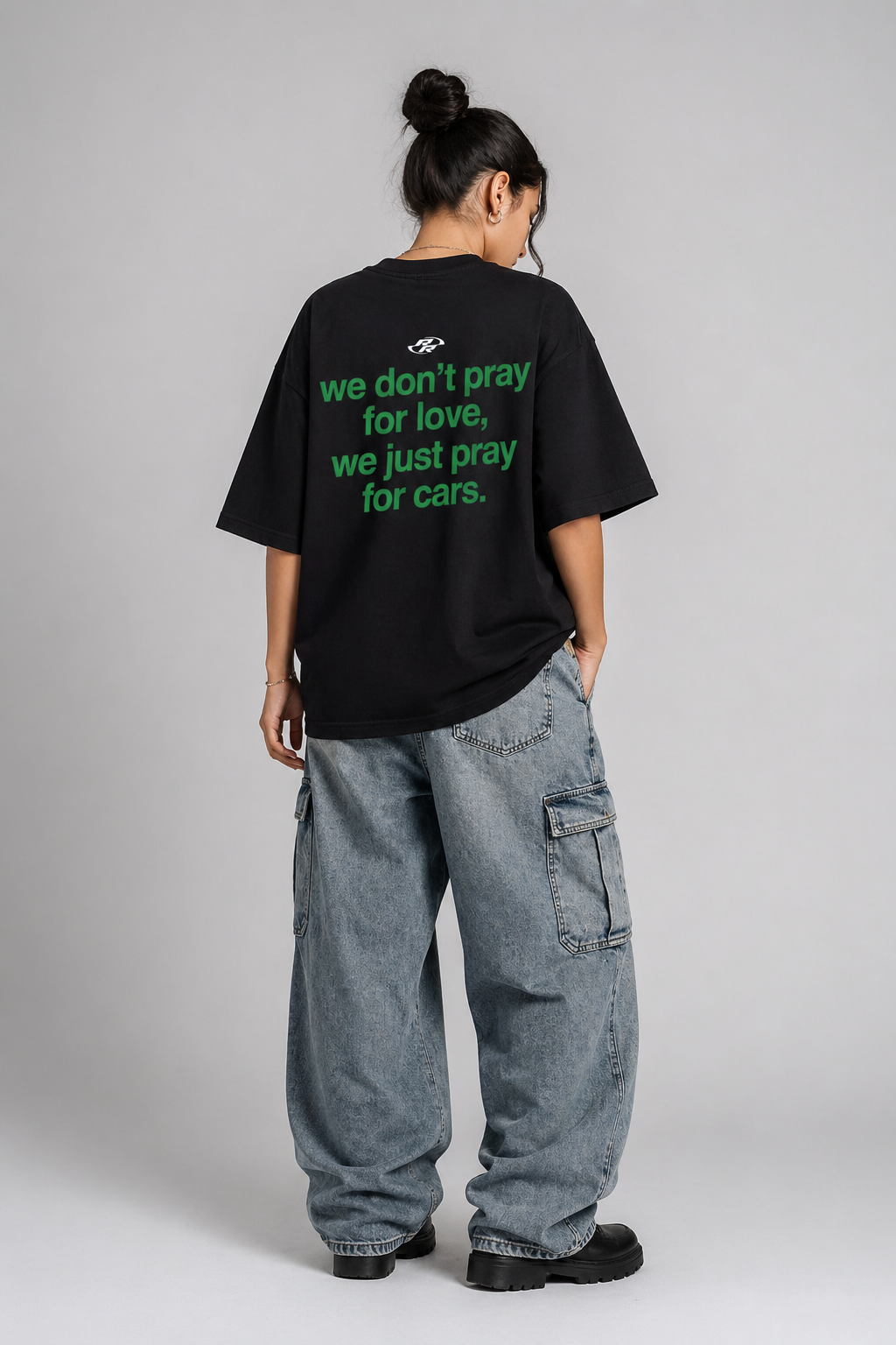 We Pray for Cars Unisex French Terry Oversized T-Shirt | Antherr Originals