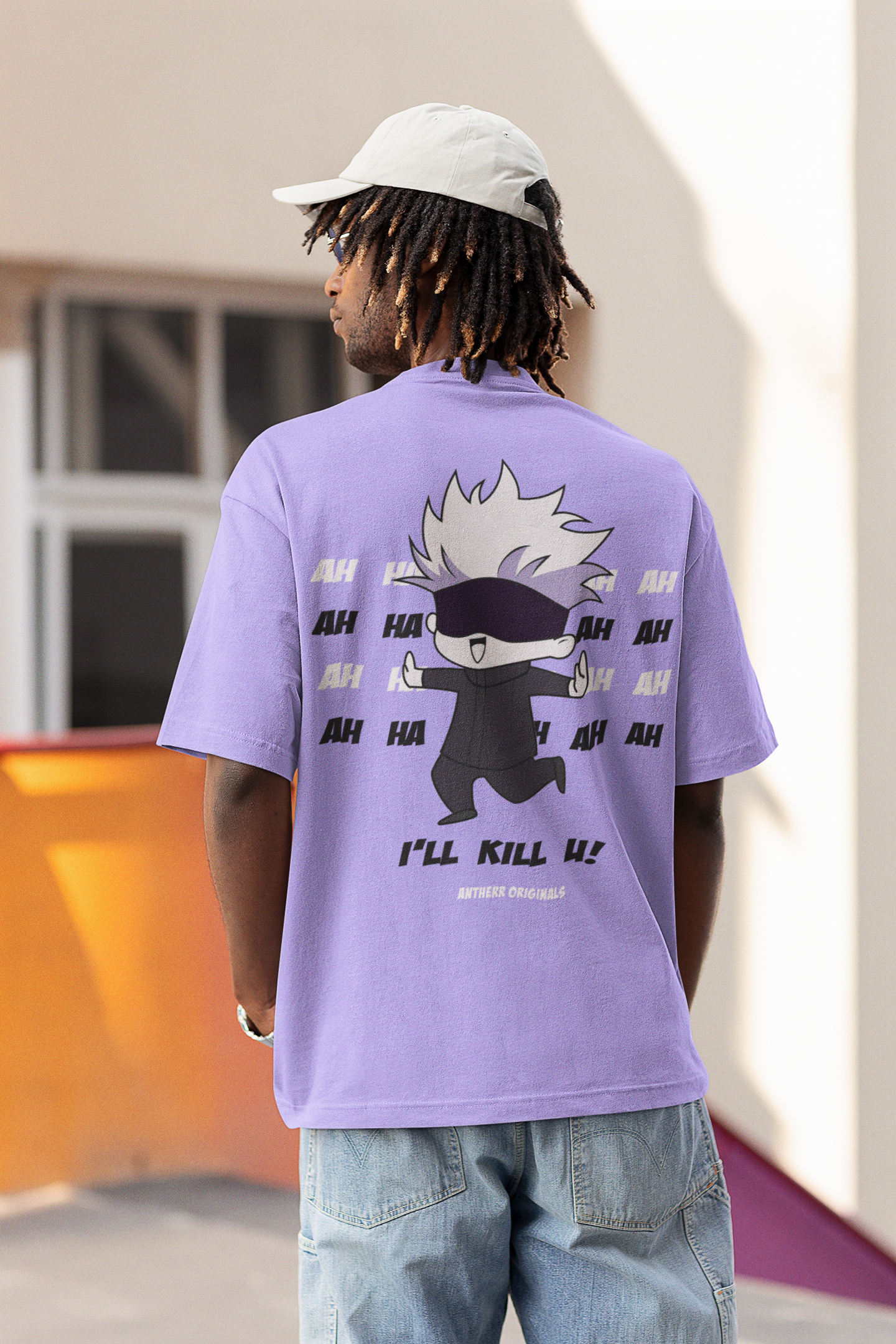 I'll Kill You Chibi Jujutsu Kaisen Unisex Oversized T-Shirt | Antherr Core