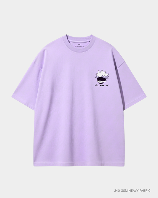 I'll Kill You Chibi Jujutsu Kaisen Unisex Oversized T-Shirt | Antherr Core