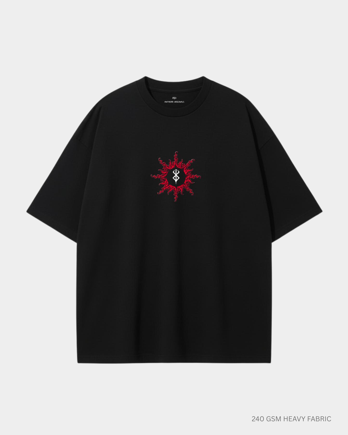 Black Swordsman Guts Berserk Unisex Oversized T-Shirt | Antherr Core