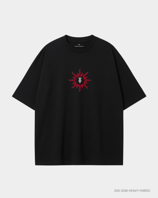 Black Swordsman Guts Berserk Unisex Oversized T-Shirt | Antherr Core