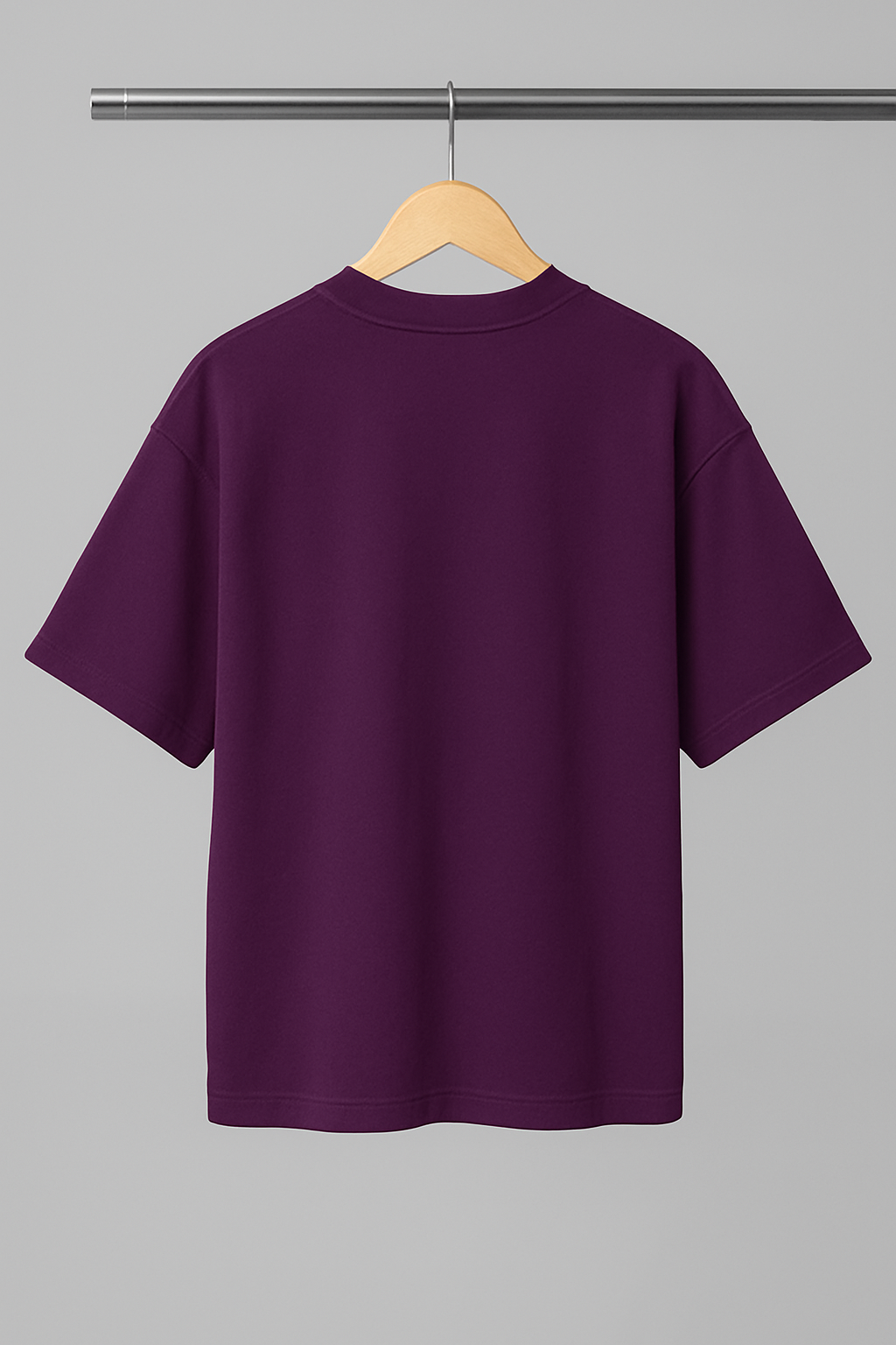 Basic Oversized T-shirt for Men: Purple