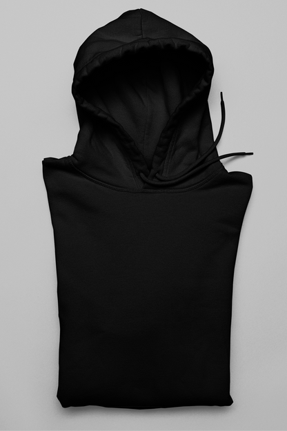 Basic Black Unisex Winter Hoodies