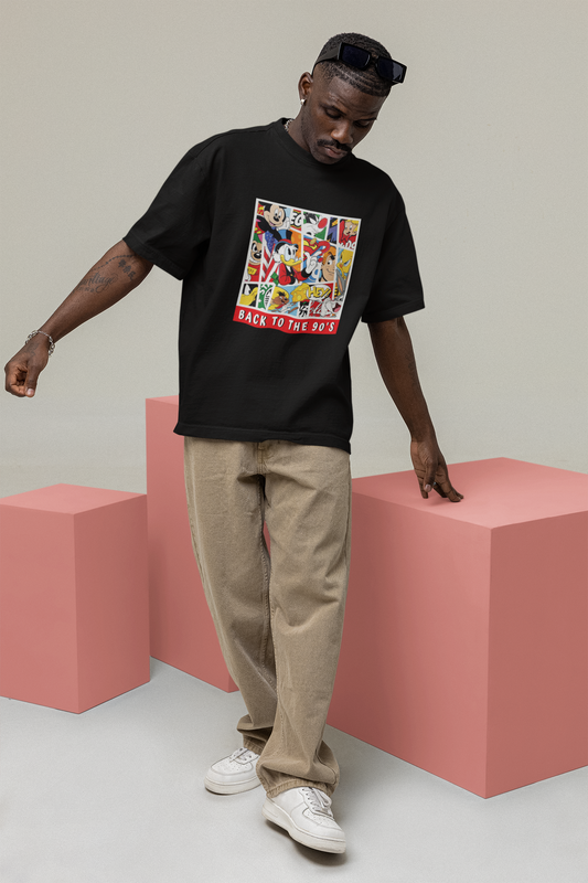 Back to the 90s: Oversized T-Shirts BLACK