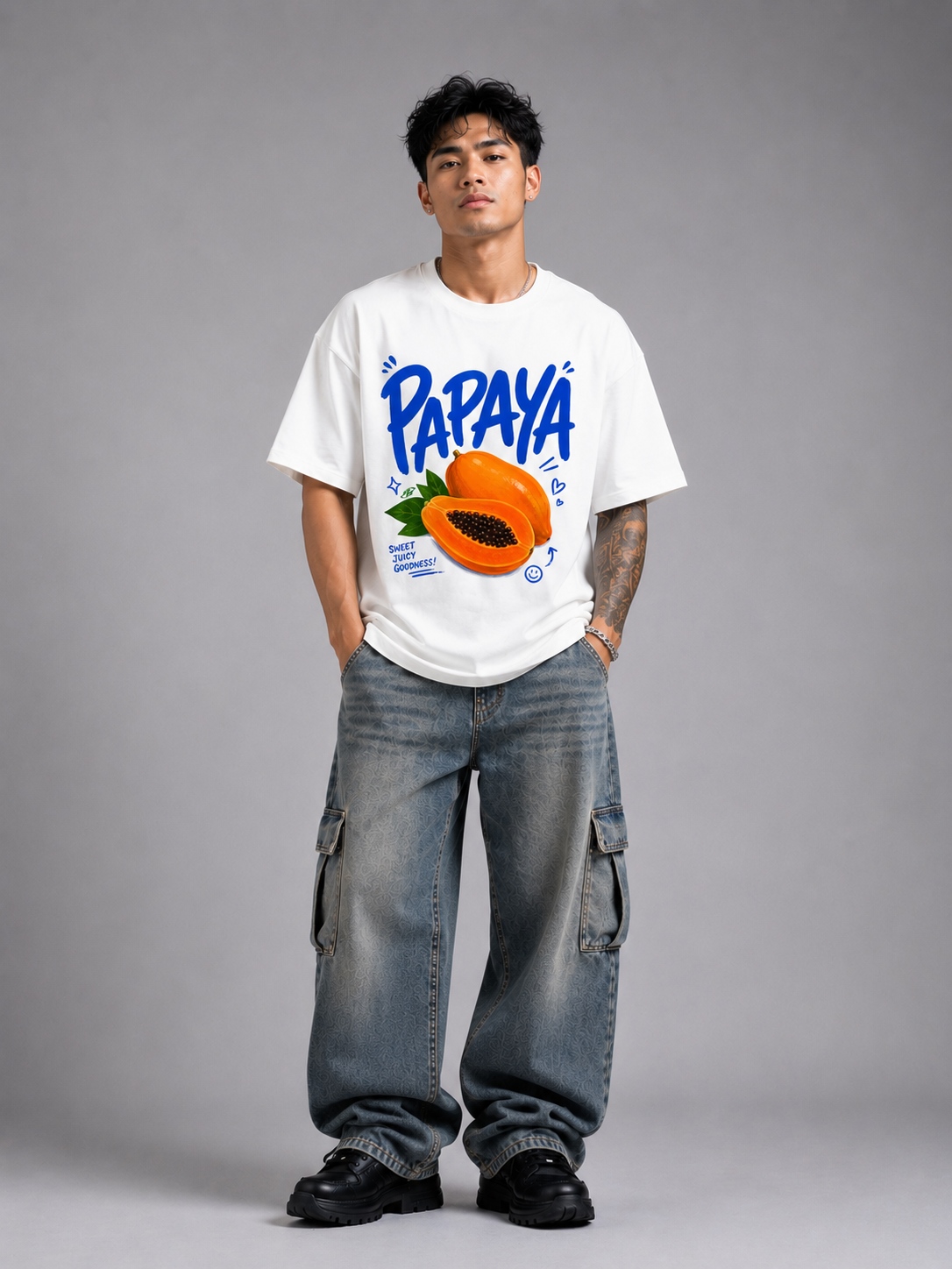 Papaya Unisex Oversized T-Shirt | Antherr Originals