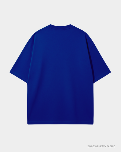 Basic Royal Blue Unisex Oversized T-shirt | Antherr Originals