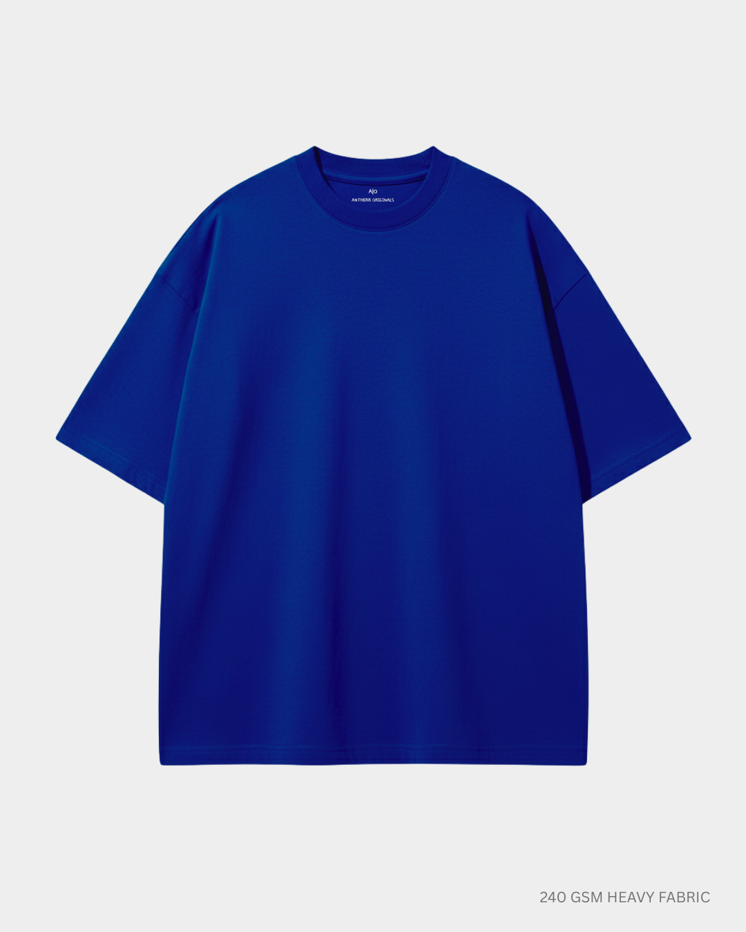 Basic Royal Blue Unisex Oversized T-shirt | Antherr Originals ROYAL BLUE Cotton 240 GSM