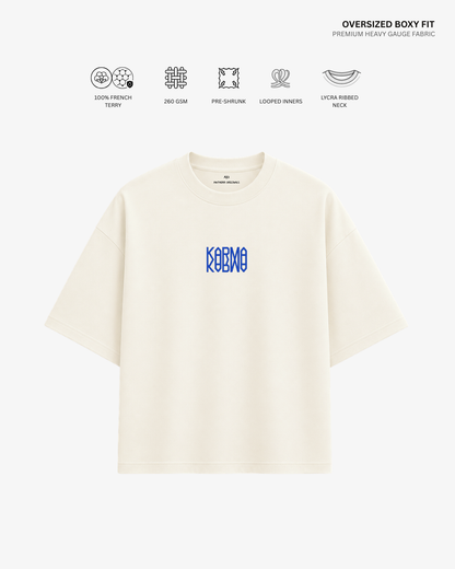 Chibi SKZ KARMA Unisex French Terry Oversized T-Shirt | Antherr Core
