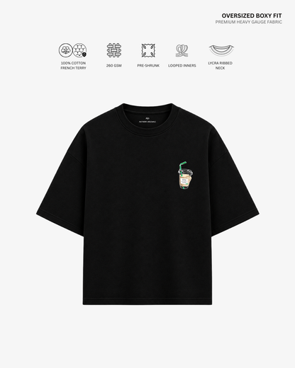 Life Begins After Coffee French Terry Oversized T-Shirt | Antherr Originals
