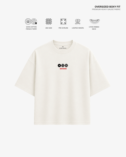 Love My Girlfriend Arirang Version French Terry Oversized T-Shirt | Antherr Core
