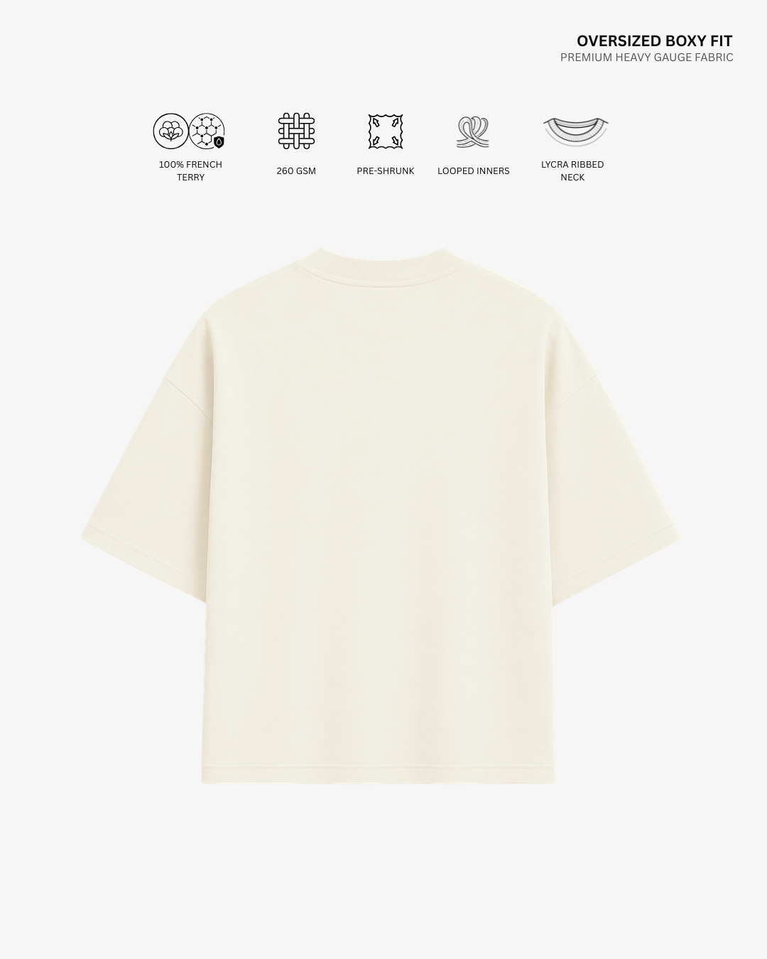 Peekaboo Cat French Terry Oversized T-Shirt | Antherr Core