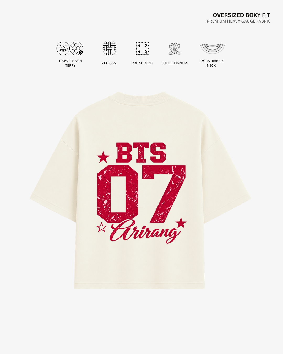 BTS 07 Arirang Unisex Oversized T-Shirt | Antherr Core