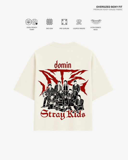 ATE: Straykids Unisex French Terry Oversized T-Shirt India | Antherr Core