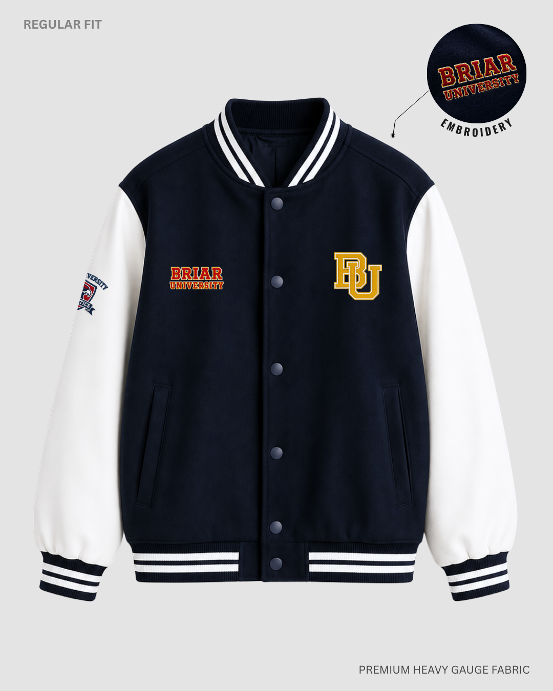 Briar University Unisex Varsity Jacket