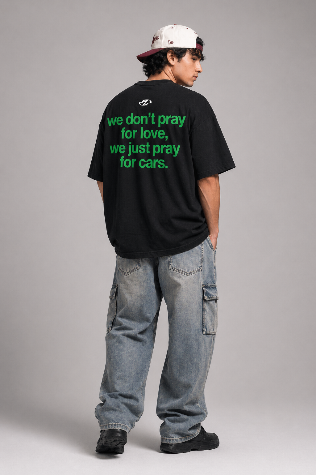 We Pray for Cars Unisex French Terry Oversized T-Shirt | Antherr Originals