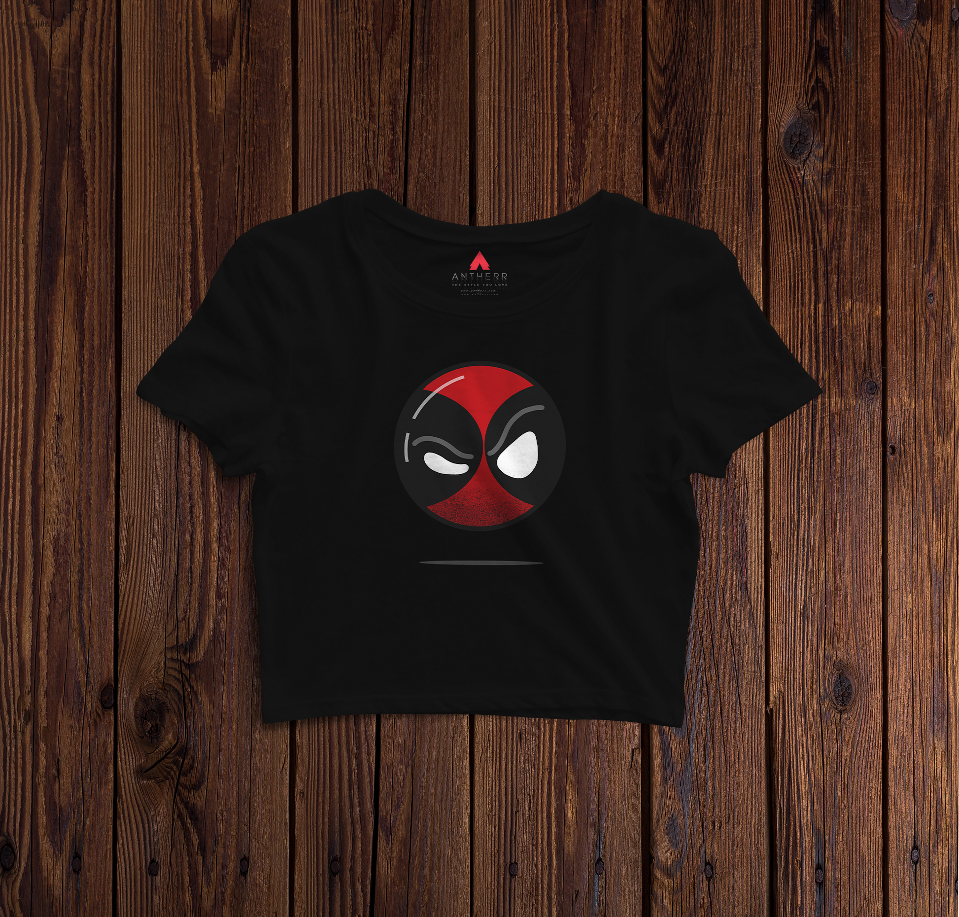 " DEADPOOL "- HALF-SLEEVE T-SHIRT Black