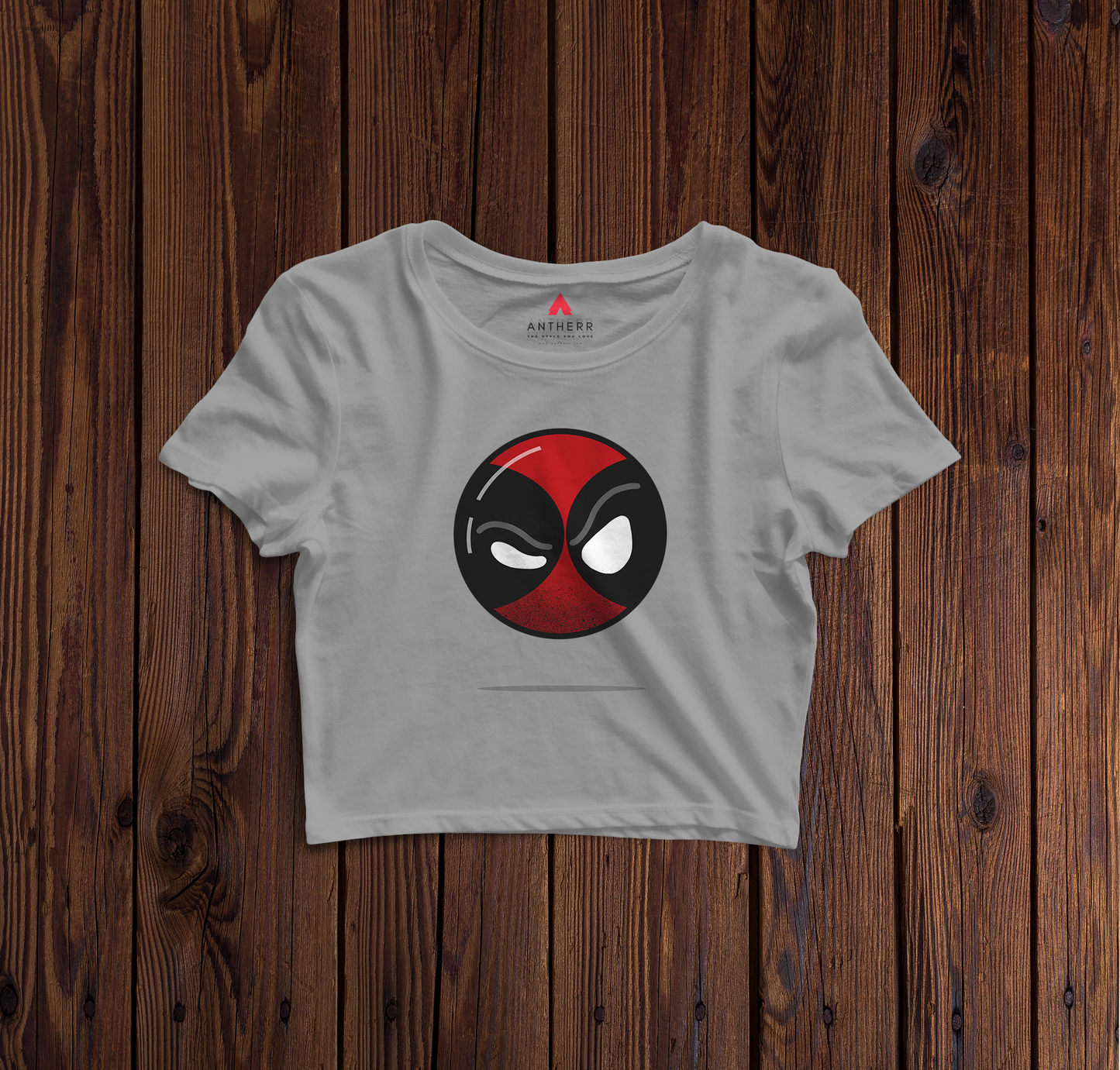 " DEADPOOL "- HALF-SLEEVE T-SHIRT GREY
